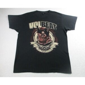 Volbeat US Tour 2016 T Shirt Mens XL Black Tultex S/S Graphic Metal Band Concert